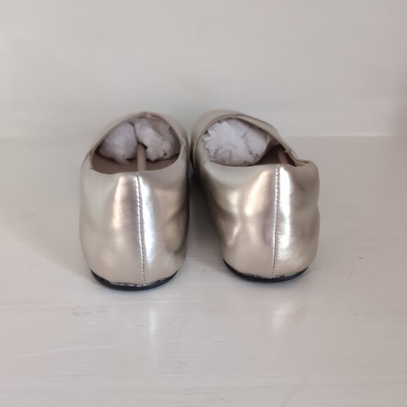 NEW *Defect Xero Shoes Phoenix Leather Flats Gold Womens Size 8.5 Zero Drop - Picture 3 of 6